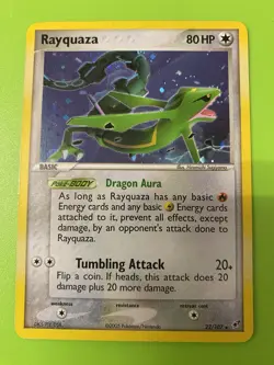 Rayquaza Pokemon TCG EX Deoxys 22/107 Holo Rare 2005 English 🔥 - Image 3
