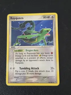 Pokemon TCG Rayquaza EX Deoxys 22/107 Holo Rare English 2005 - Image 1