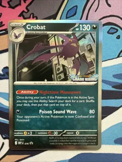 Crobat - MEP 076 - Pre-Release Chaos Rising | Pokemon TCG Promo - Image 2