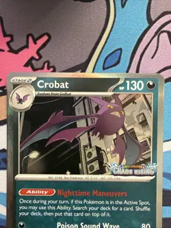 Crobat - MEP 076 - Pre-Release Chaos Rising | Pokemon TCG Promo - Image 3