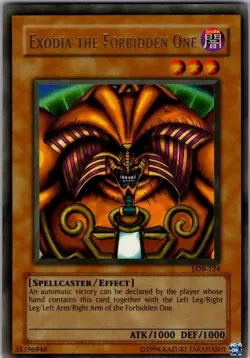 Exodia the Forbidden One LOB-124 2002 Original Ultra Rare Unlimited YU-GI-OH - Image 1