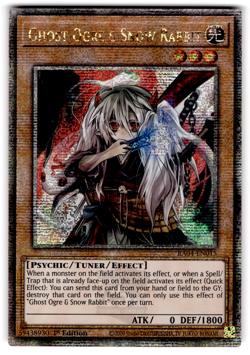 YUGIOH GHOST OGRE & SNOW RABBIT QUARTER CENTURY SECRET RARE NM RA04-EN015 - Image 1
