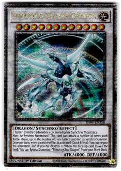 YUGIOH SHOOTING QUASAR DRAGON QUARTER CENTURY SECRET RARE NM RA04-EN158 - Image 1