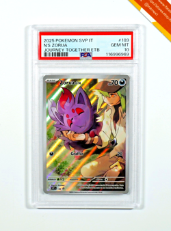 Pokemon PSA 10 N's Zorua #SVP189 Avventure Insieme Promo 2025 Italiano - Image 1