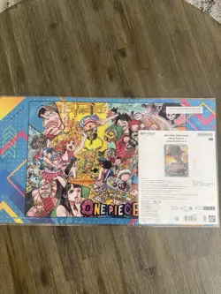 One Piece Card Game Official Playmat Limited Edition Vol.5 + Promo Card IN HAND - Image 1