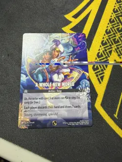 A Whole New World Factory Defect Misprint Disney Lorcana Promo 10/C1- EN-1 - Image 1