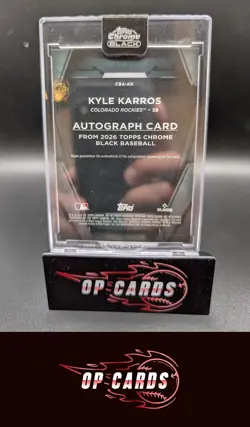 Kyle Karros 2026 Topps Chrome Black #CBA-KK Autographs Blue Refractors #/150 - Image 2
