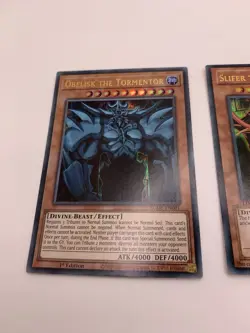 Yugioh Egyptian God Cards Set Obelisk Slifer Ra - Secret Rare Limited Edition - Image 2