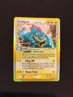 Carta Pokemon PSA FERALIGATR SET EX SPECIE DELTA 2/101 ENG NM Holo REVERSE 2006 - Image 1