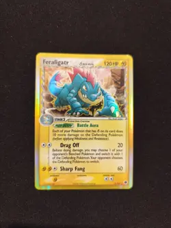 Carta Pokemon PSA FERALIGATR SET EX SPECIE DELTA 2/101 ENG NM Holo REVERSE 2006 - Image 2