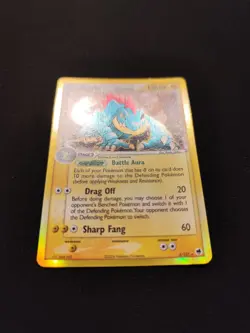 Carta Pokemon PSA FERALIGATR SET EX SPECIE DELTA 2/101 ENG NM Holo REVERSE 2006 - Image 3