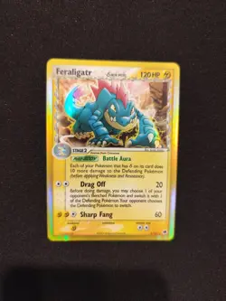 Carta Pokemon PSA FERALIGATR SET EX SPECIE DELTA 2/101 ENG NM Holo REVERSE 2006 - Image 5