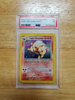 Pokemon PSA 1 Poor 2002 Light Arcanine Neo Destiny Holo Card - Image 1