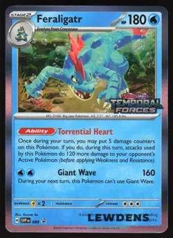 Feraligatr - SVP 089 - Temporal Forces - SV Black Star Promo - Pokemon Card - 1 - Image 1