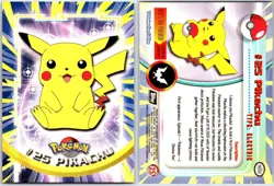 Pikachu #25 Topps Trading Cards Series 1 Pokemon NM - Image 3