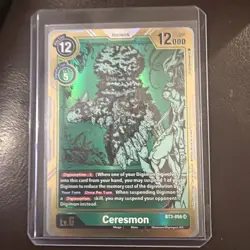 Ceresmon BT3-056 (Gold Foil Alternate Art) Digimon Card Game TCG Kenji Watanabe - Image 1