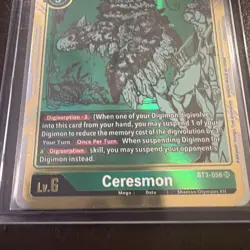 Ceresmon BT3-056 (Gold Foil Alternate Art) Digimon Card Game TCG Kenji Watanabe - Image 2