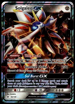Solgaleo GX 89/149 Ultra Rare Holo SM Base Set JUMBO Pokemon Card - Image 2