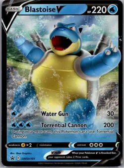 Blastoise V SWSH101 SWSH: Sword & Shield Promo Cards Holo - Image 1