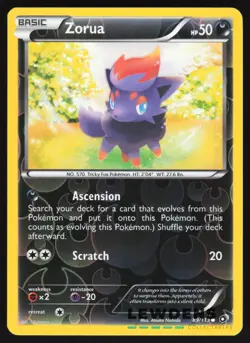 Zorua - 89/113 - Common Reverse Holo - Legendary Treasures - Pokemon Card - Image 1
