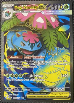 Mega Venusaur ex 155/132 Me01: Mega Evolution Holo - Pokemon Card - Image 1