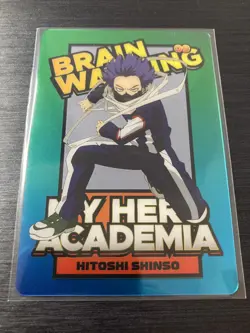No.9 Hitoshi Shinso My Hero Academia Metal Card Collection Vol.3 BANDAI - Image 1
