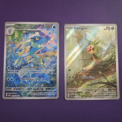 Chaos Rising 2 Card Lot: Frogadier 089/086 & Chespin 087/086 Holo - Image 1