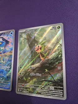 Chaos Rising 2 Card Lot: Frogadier 089/086 & Chespin 087/086 Holo - Image 3