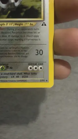 Pokemon TCG Forretress Holo Neo Discovery 2/75 Unlimited 2001 - Image 4