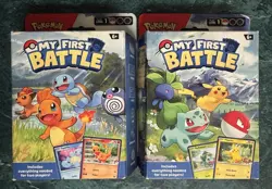 Pokemon My First Battle Decks (electric/grass) & (fire/water) 4 Mini Decks LOT ! - Image 2