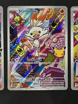 Pokemon TCG Grookey 052, Scorbunny 053, Sobble 054 MEP First Partners Promos NM - Image 3