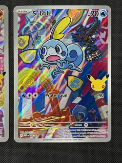 Pokemon TCG Grookey 052, Scorbunny 053, Sobble 054 MEP First Partners Promos NM - Image 4