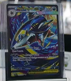 Mega Sharpedo ex 127/094 - SIR - ME02: Phantasmal Flames - Pokemon TCG - NM - Image 1