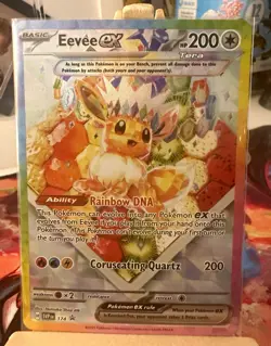 Pokemon TCG Eevee ex 174 Scarlet & Violet Promo Holo Tera EX 200 HP English - Image 1