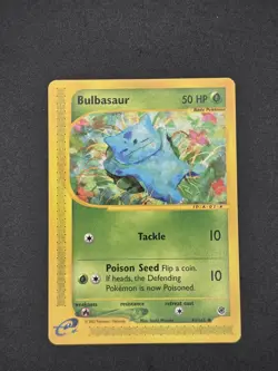 Pokemon TCG Bulbasaur Card 94/165 Expedition Base Set MP - Image 1