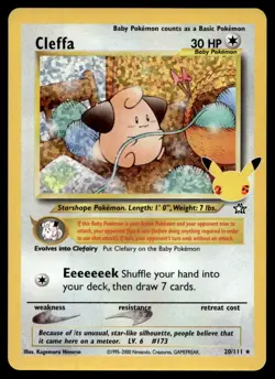 Cleffa Celebrations: Classic Collection Holo 20/111 Pokemon TCG - Image 1