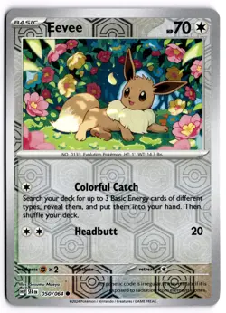 Pokemon TCG Eevee 050/064 Sv: Shrouded Fable Reverse Holo - Image 1
