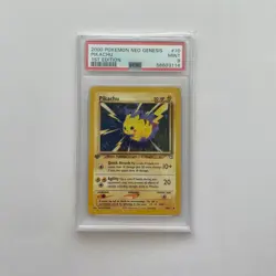 PSA 9 MINT Pikachu 1st Edition Neo Genesis WOTC Pokemon 70/111 - Image 1