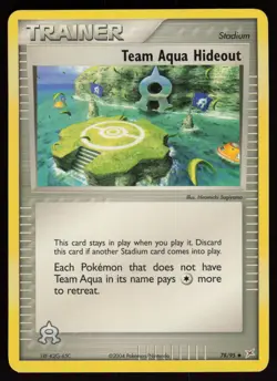 TEAM AQUA HIDEOUT 78/95 UNCOMMON TEAM MAGMA VS TEAM AQUA POKEMON LP - Image 1