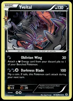 Yveltal 65/114 XY Generations Radiant Collection Pokemon [NM] (1) - Image 1