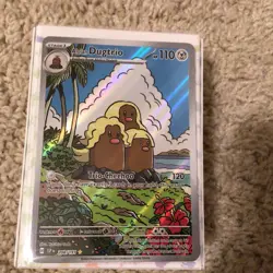 Pokemon TCG: Surging Sparks Alolan Dugtrio Illustration Rare Nm Or Better! - Image 1