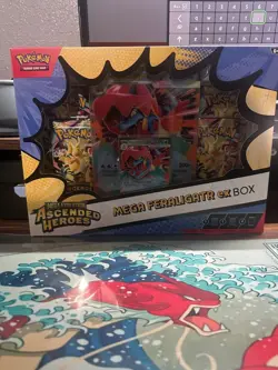 Pokemon TCG Mega Evolution—Ascended Heroes Mega Feraligatr ex Box 42 Cards - Image 1