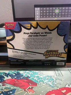 Pokemon TCG Mega Evolution—Ascended Heroes Mega Feraligatr ex Box 42 Cards - Image 2