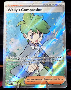 Wally's Compassion 176/132 Ultra Rare Mega Evolution Pokemon Holo NM/M - Image 1