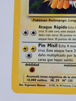 Pokemon TCG Jolteon Jungle 4/64 Holo Unlimited - Spanish (Espanol) - Image 4