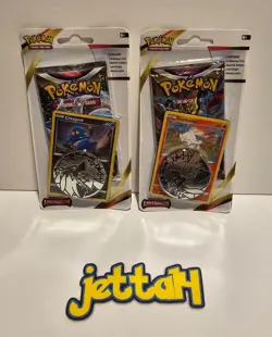 Pokemon Lost Origin Checklane Blister SET Croagunk + Scorbunny SWSH11 NEW/SEALED - Image 1