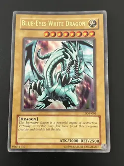 Blue-Eyes White Dragon LOB Yu-Gi-Oh! Vintage NM/LP | 2002 English NA Print - Image 1