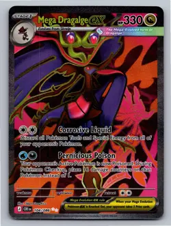 Mega Dragalge ex 104/086 Holo Ultra Rare Chaos Rising Pokemon Holo Near Mint - Image 1
