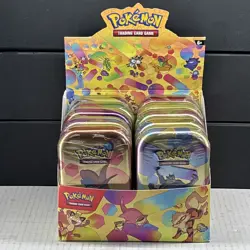 Pokemon 151 Mini Tin Display Set 10 New Sealed Mini Tins with Open Display NEW - Image 1