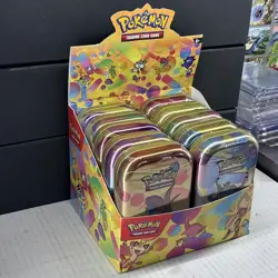 Pokemon 151 Mini Tin Display Set 10 New Sealed Mini Tins with Open Display NEW - Image 3